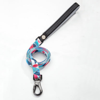 Geometric Pattern Dog Training Leash with Wrist Loop - My Store