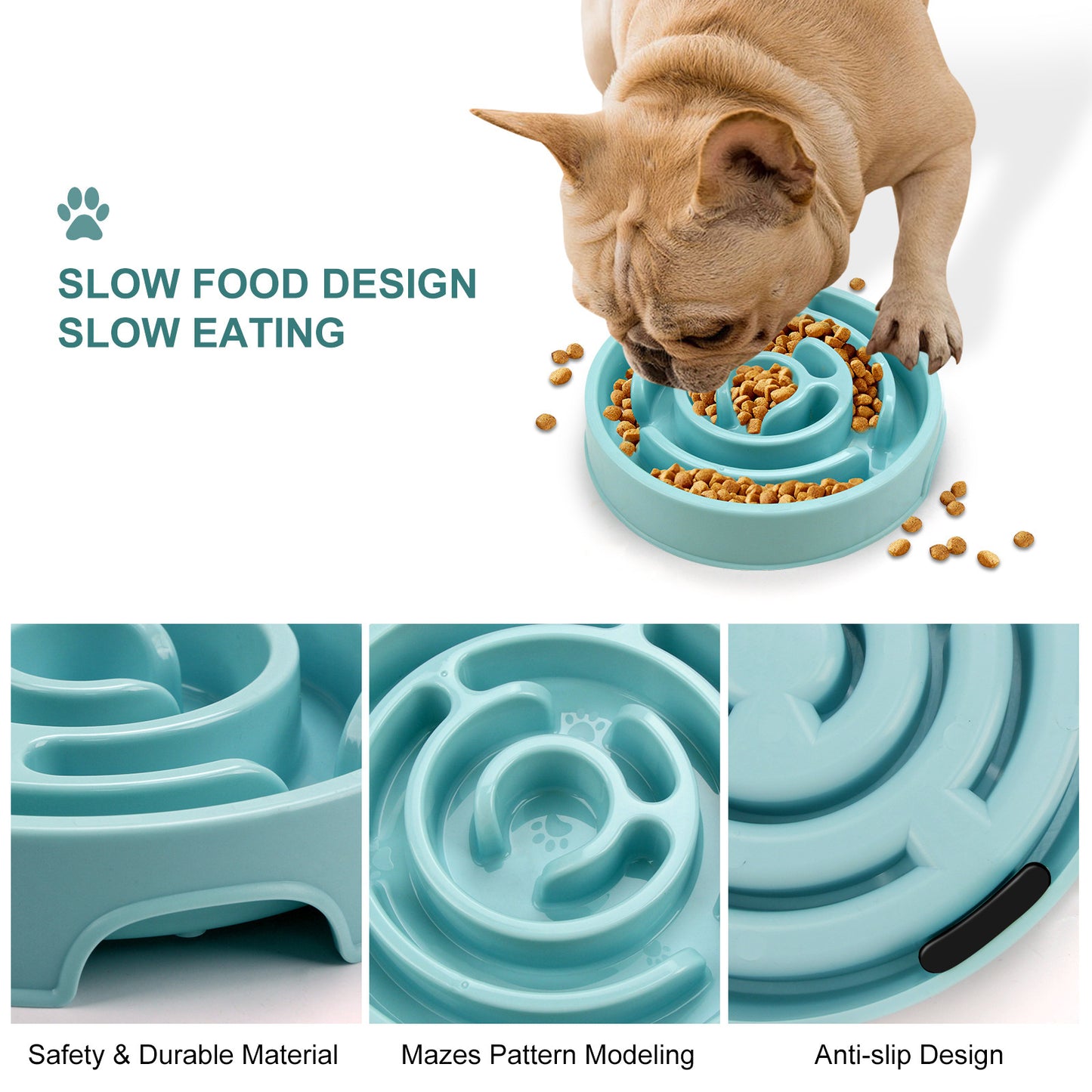 Anti-Choking Slow Feeder Dog Bowl (Dishwasher Safe) - My Store