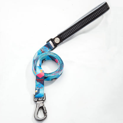 Geometric Pattern Dog Training Leash with Wrist Loop - My Store