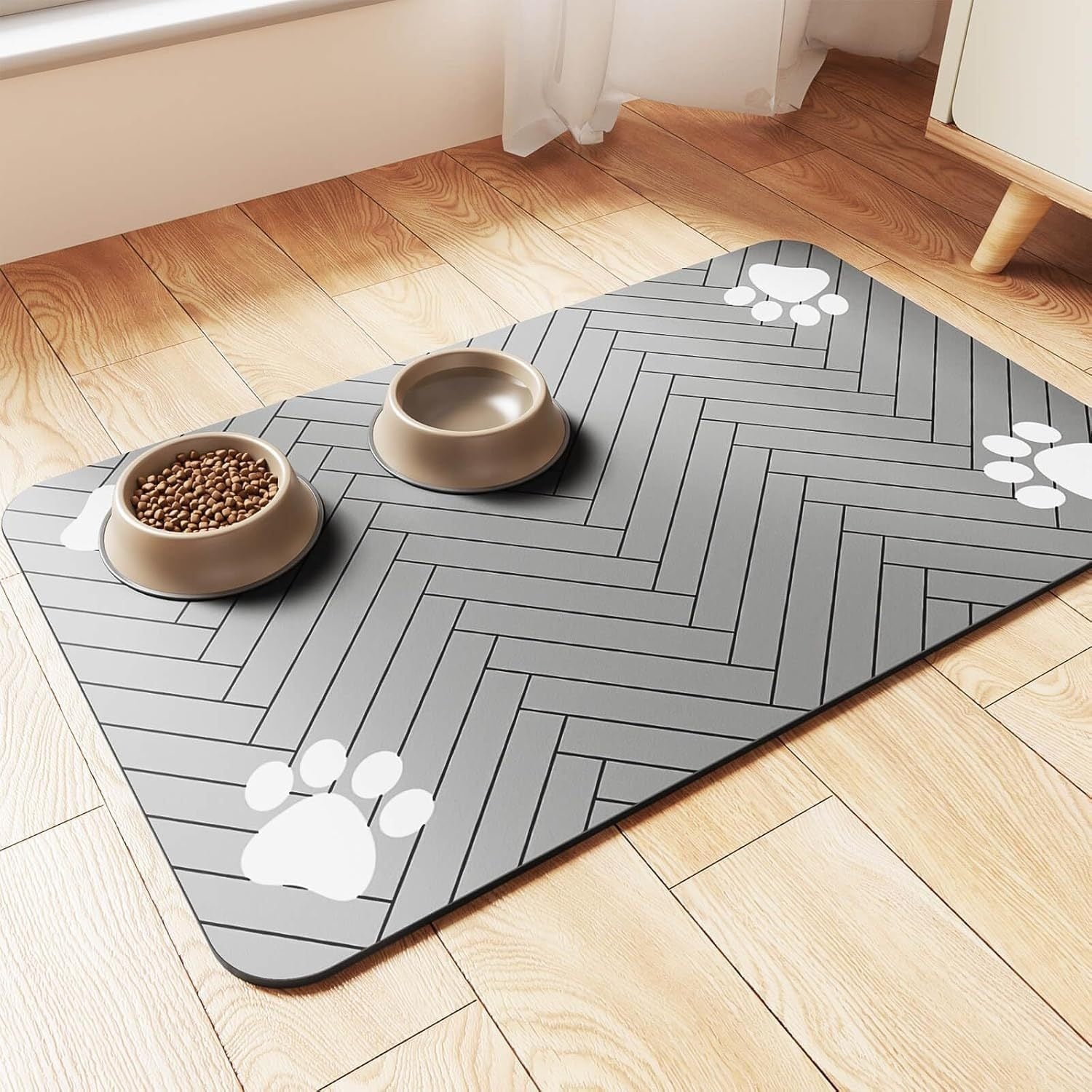 Quick-Drying Pet Floor Mat for Feeding or Wet Paws - My Store