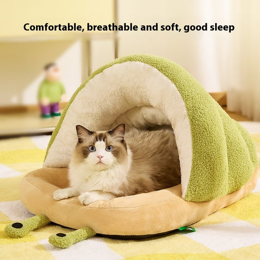 Cozy Cat Bed - Snail Slipper