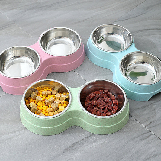 Pastel Stainless Steel Pet Bowls for Dogs & Cats - My Store