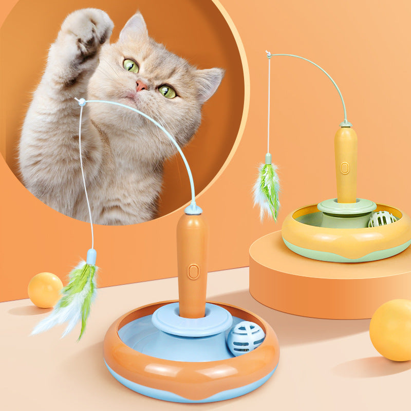 2-in-1 Cat Turntable Toy - My Store