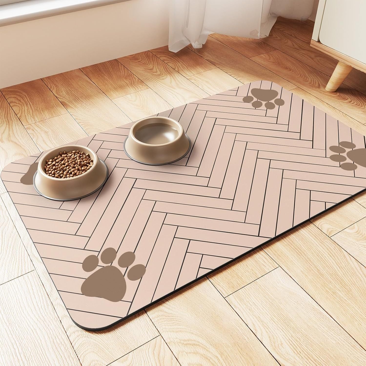 Quick-Drying Pet Floor Mat for Feeding or Wet Paws - My Store