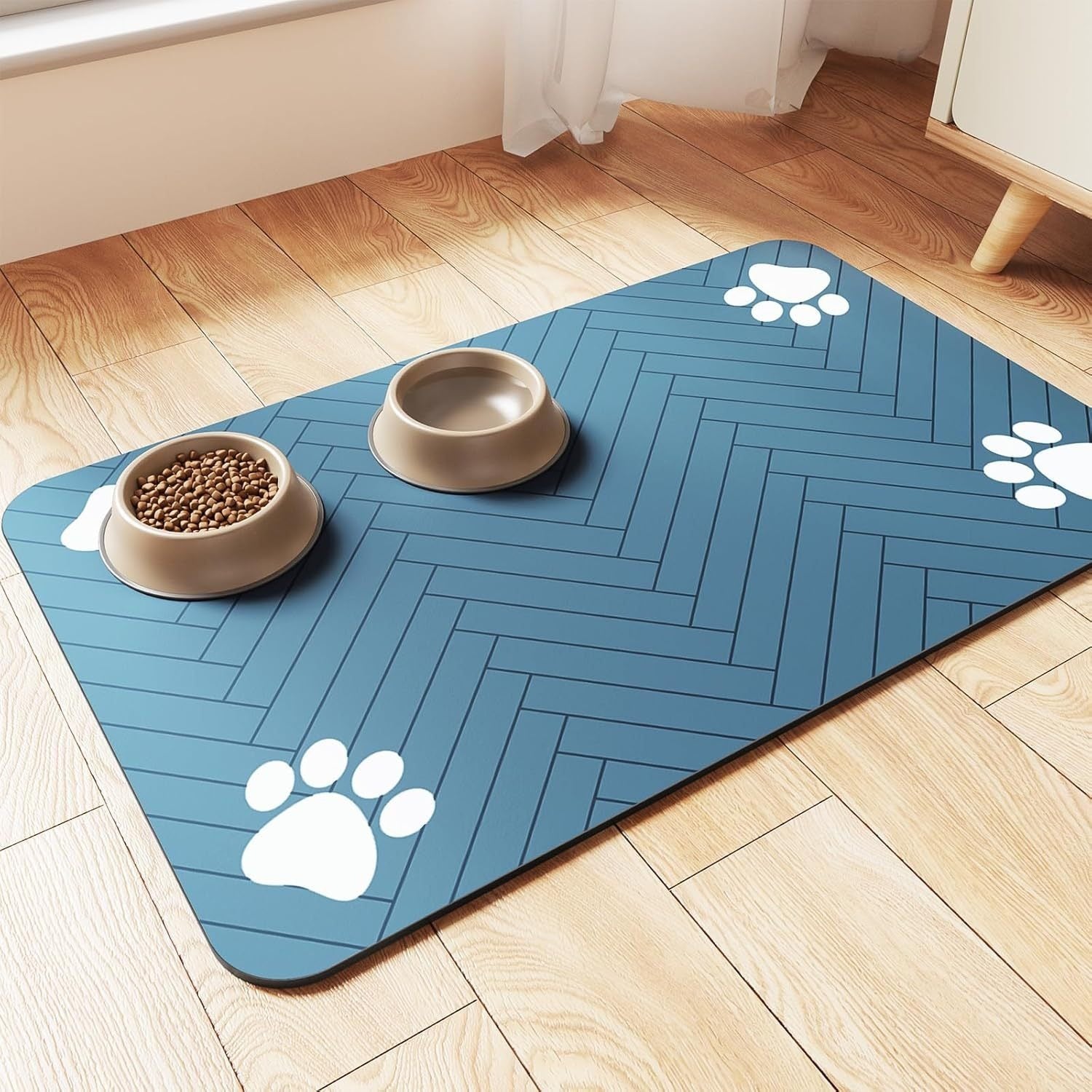 Quick-Drying Pet Floor Mat for Feeding or Wet Paws - My Store